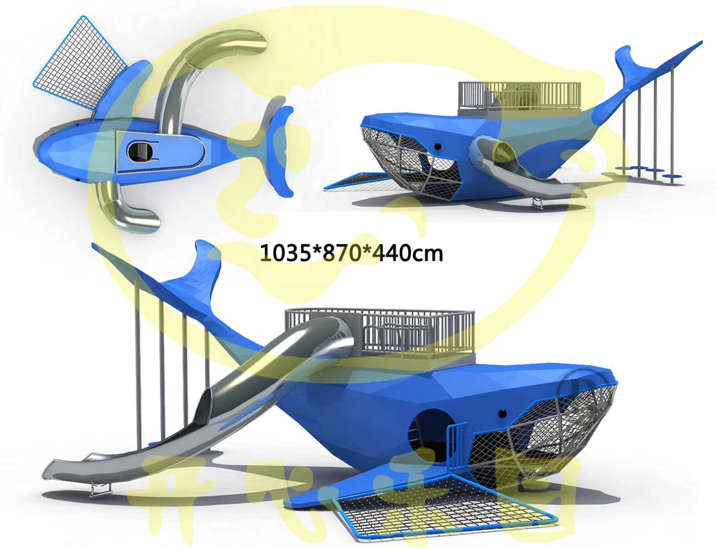 kx-6333鲸鱼滑梯